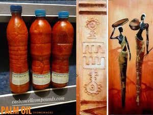 HOMEMADE PALM Oil  (Origin. Homemade, West Africa) - | - FREE Intn'l Shipping(for orders up to 99 Dollars) - |